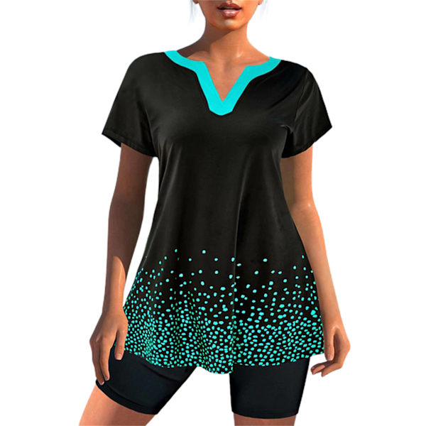 Dam Tankini Set& Boy Shorts Baddräkt Badstrandsdräkt . XL