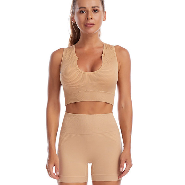 Yoga Kvinne Fitness Sports Undertøy Sett - skin,color m