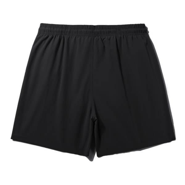 Black Shorts Zip Pocket Herre Beach Shorts Vanntett Hurtigtørrende. M