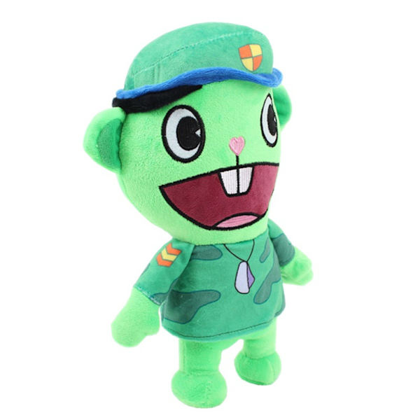 Happy Tree Friends Flippy Fliqpy Fyltedukke Anime Plysjleketøy -1 soldier