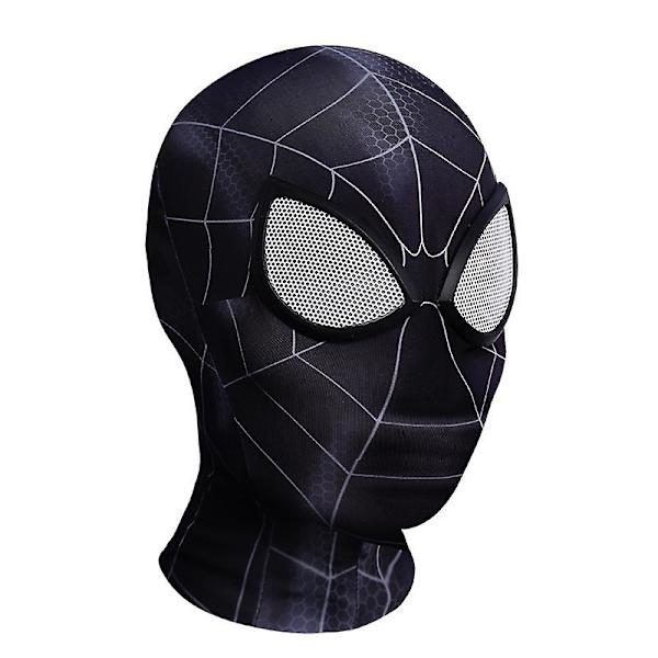 Svart Mj Spiderman Mask Huvudbonader Cosplay Scenrekvisita-vuxen svart Z black