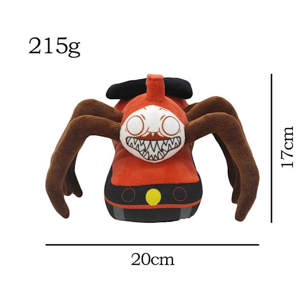 17cm Choo-Choo Charles pehmolelu särkätmanuket ryvetyt Z