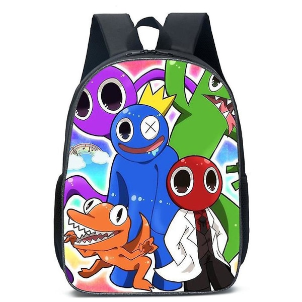 Rainbow Friends -reppu isokokoinen reppu koululaukut lapsille pojalle tytölle vY H C