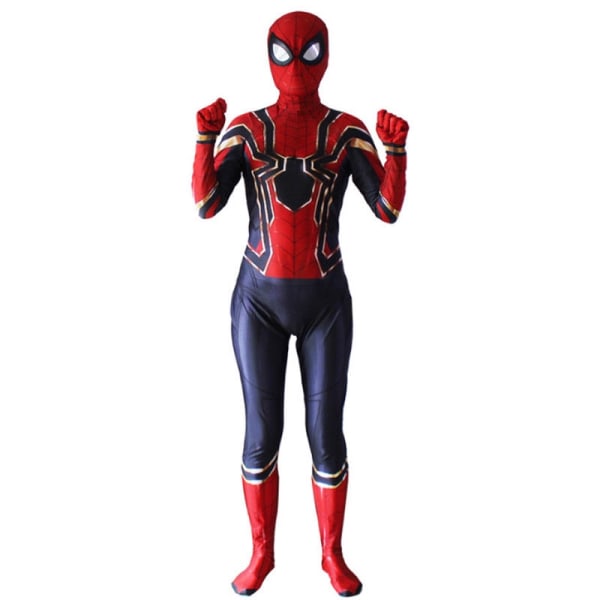 Barn Pojkar SpiderMan Iron Spider Superhjälte Cosplay Kostym zy 150