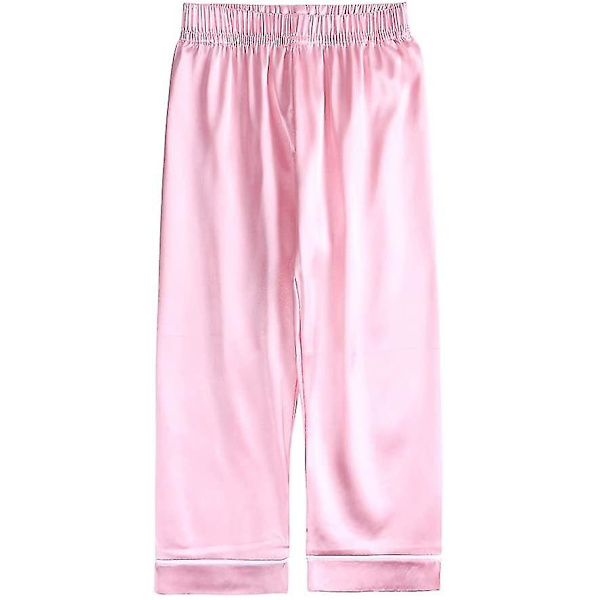 Satiinipyjamasetti lapsille: Napitettavat yövaatteet ja shortsit Z X Pink Suit for height 70 to 80cm