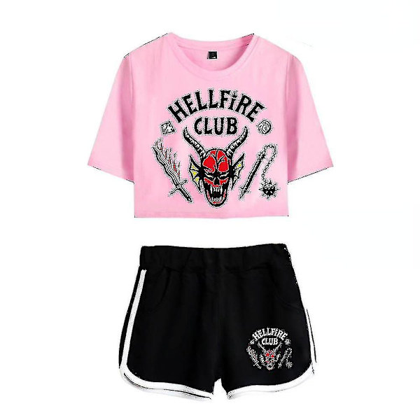 Stranger Things kausi 4 Hellfire Club Crop Shortsit CNMR Color 5 L