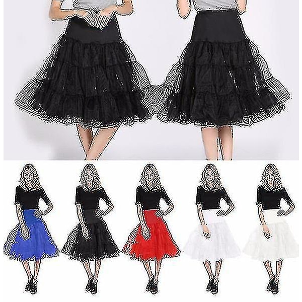 26" retro underkjole/50'er swing vintage underkjole/Rockabilly Tutu/Fancy fiskenetnederdel CNMR Pink L-XXL 16-22