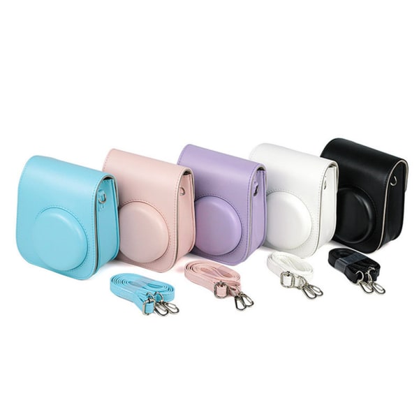 Etui Kamera Etui Taskeholder PU Læder til instax Mini 11 - Blue