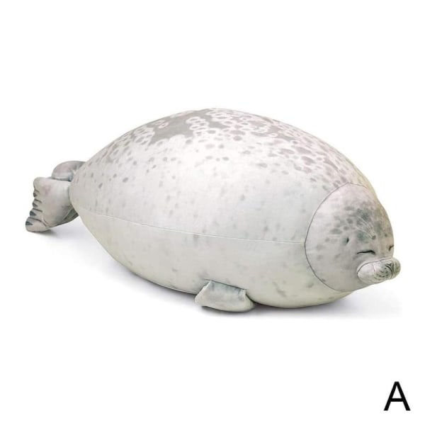 Angry Seal Kudde Plysch Seal Animal Toy Seal Kudde -1 White 30CM