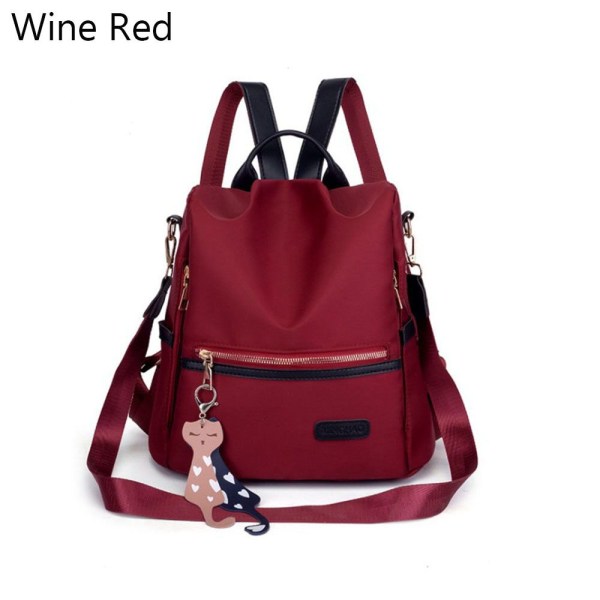 Ryggsekk for kvinner Vanntett ryggsekk WINE RED Y Wine Red