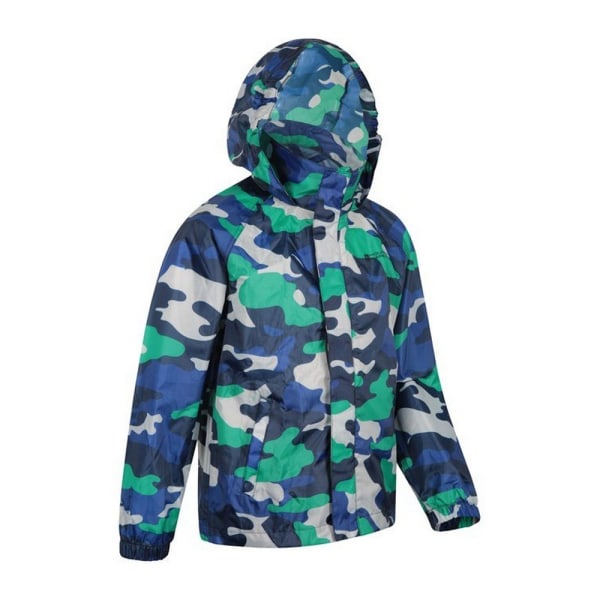 Mountain Warehouse Kids/Barn Pakka Camo vanntett jakke Z X Blue 11-12 Years