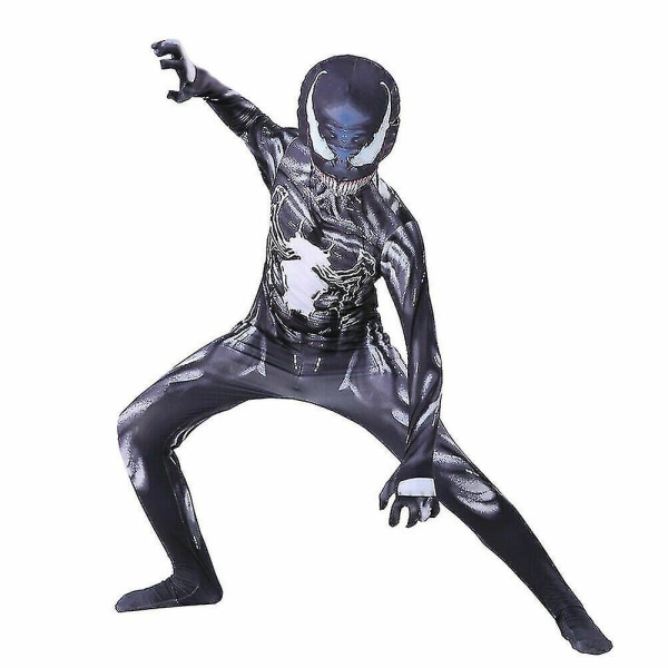 Boys Venom Cosplay Jumpsuit -asu Halloween-juhlapukulahja. CNMR 140-150cm