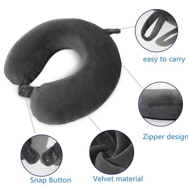 Reisepute Memory Foam GRÅ Y grey