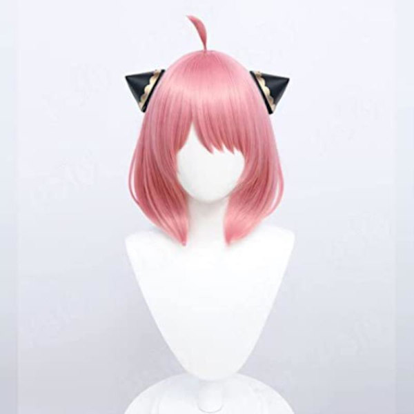Anya Forger Cosplay Wig Anime Wig HSIU Pink Kort Hår zy Pink