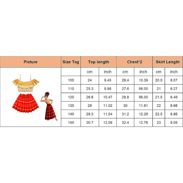 Girls Encanto Baddräkt Barn Badkläder Dräkt Girl Bikini Set C 150