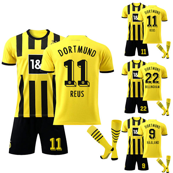 Fodboldsæt til børn DORTMUND Hjemmehold Boldtræningsdragt&Sok - 11 26#