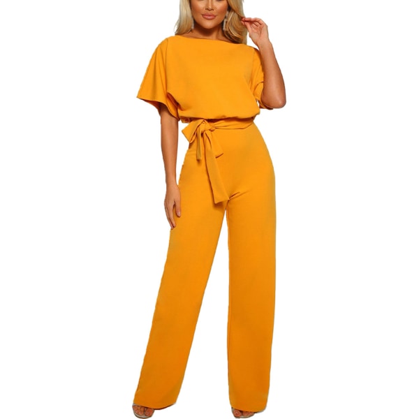 Dame Jumpsuit Romper Beach Vacation Body Straight Ben Z X Yellow L