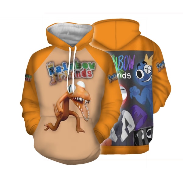 Børne Roblox Rainbow Friends Hættetrøjer Sweatshirt Pullover Present Z D 150cm