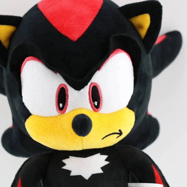Sonic - Shadow plyslegetøj 30 cm Sort farve Super blød kvalitet Z