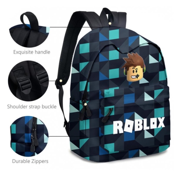 Roblox Skolväska Ryggsäck med Pennfodral Skolpennfodral K