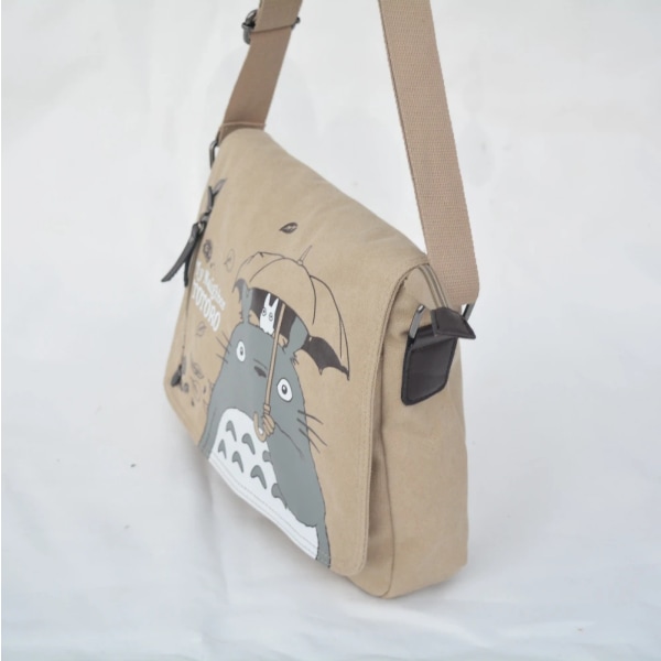 Ladies Canvas Tote Bag Anime Totoro Top Handle Axelväska V