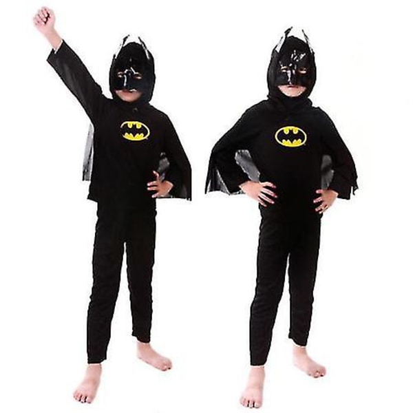 Barn Pojke Flicka Spiderman Cosplay Kostym Party Outfit Set Carnival Fancy Dress Up - Z X Batman 4-5 Years