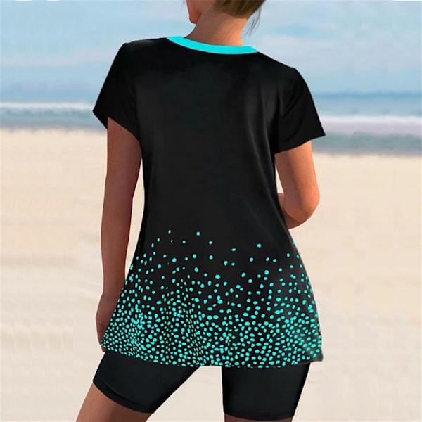 Dam Tankini Set& Boy Shorts Baddräkt Badstrandsdräkt . M