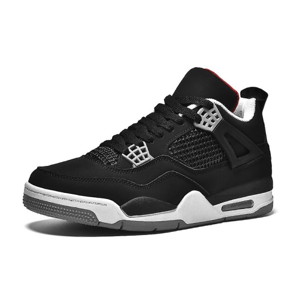 KIDENG Men Basketball Shoes Fashion Non-Slip Sneakers Breathable Sport Shoes YJAj4 - Black 45