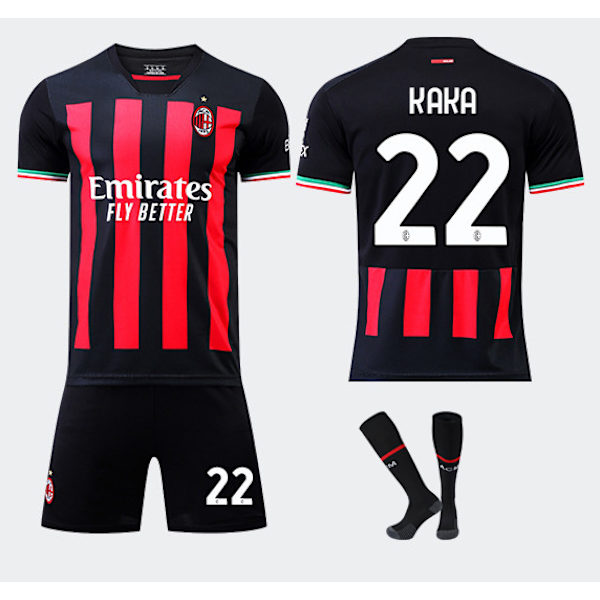 Ac Milan hjemmefotballdrakt treningsdrakt 22/23 Ibrahimovic - 22-kaka 2XL