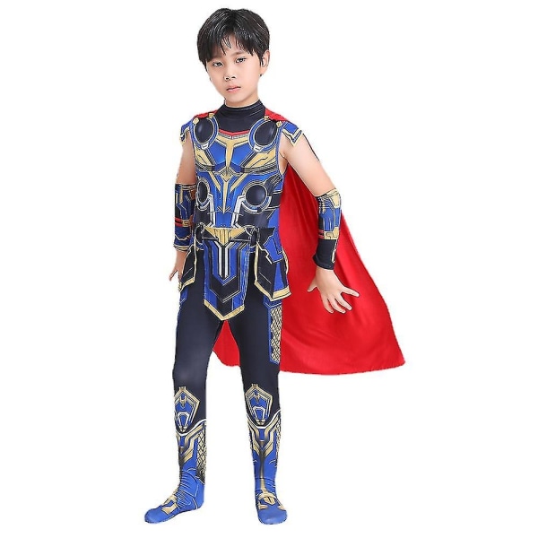 Thor Love And Thunder Barndräkt Halloween Cosplay Jumpsuit Outfit M 130