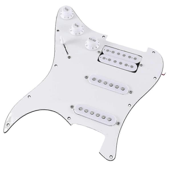 ST SQ Elgitarr Laddad Förkopplad Elgitarr Plektrumskydd Pickup-enhet Vit Regular