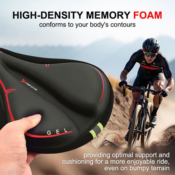 Memory Foam Cykelsadelöverdrag Röd