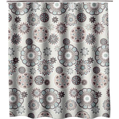Duschdraperi, 220x200cm Polyestertyg, Vackert Badkarsdraperi för Badrum