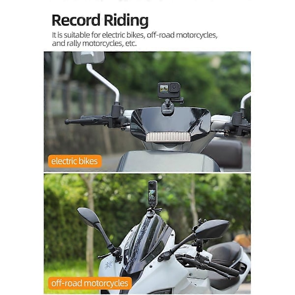 Sunnylife Motorcykel Vindrutesfäste Klämma Tillbehör