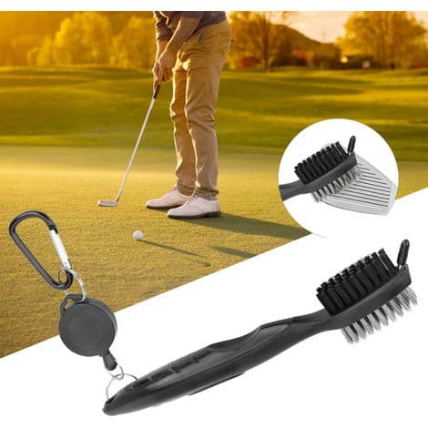 Monitoiminen golfmailan puhdistusharja nailon- ja teräsharjaksilla - Kaksoispuhdistustyökalu