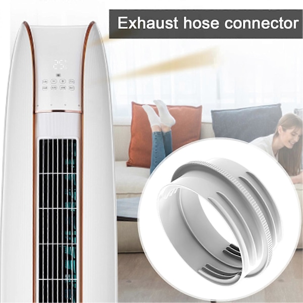 AC Slangadapter Portabel Luftkonditionering Avgas Slangkoppling Lätt att Installera Verktygsfri AC Slanganslutning Tillbehör QingHai