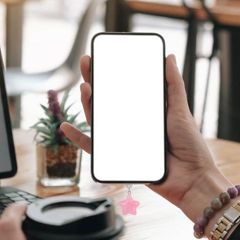Sett med 7 fluorescerende stjerneformede støvplugger, søte deksler for USB-C-porter på e-lesere