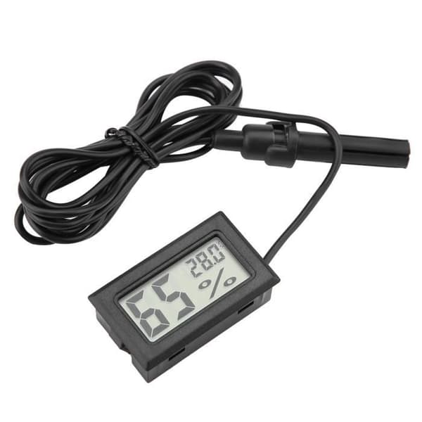 Minihygrometer, 1,9 * 1,1 * 0,6 meter, temperatur och luftfuktighet, för inkubatorer