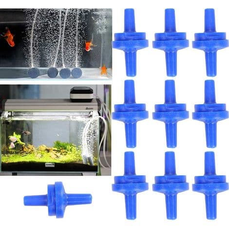 Förpackning med 10 envägs backventiler, plastbackventiler för 4 mm slangar, luftsyrepumpbackventiler, backventiler för vatten, bränsle