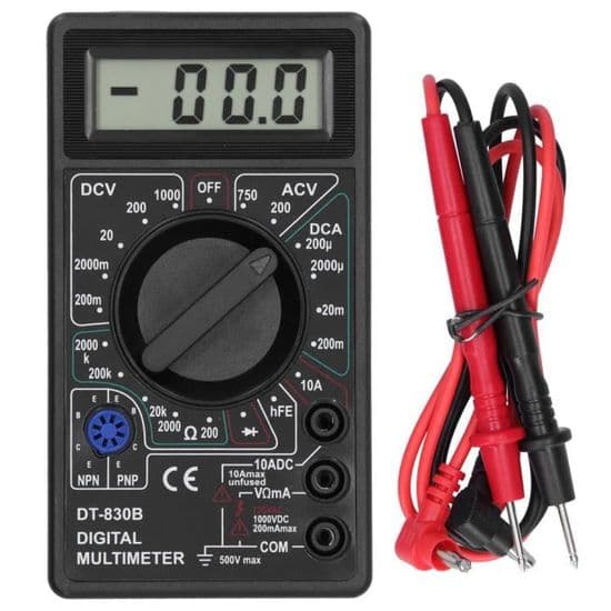 Digitalt multimeter, bærbart multimeter ohmmeter til computervedligeholdelse og elektrisk inspektion