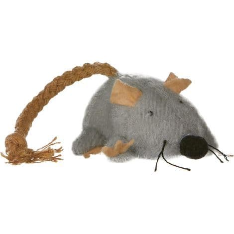 Plys muselegetøj til katte, 10 cm (pakke med 3)