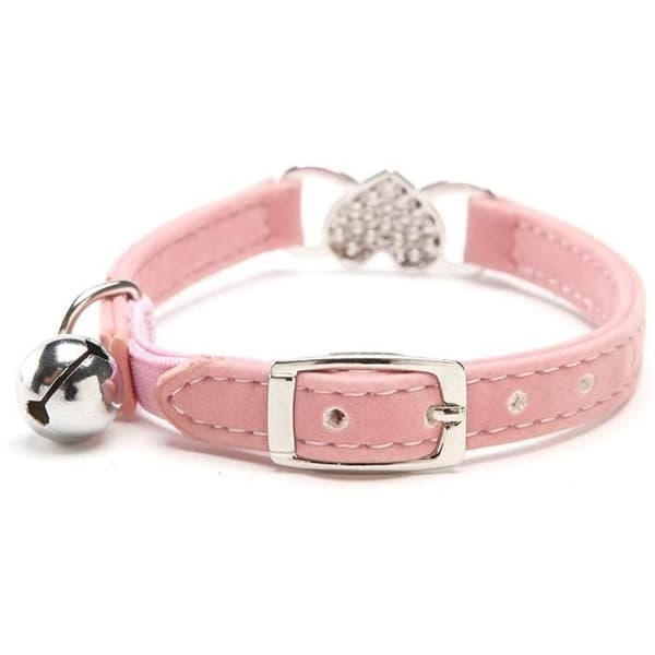 Kattehalsbånd - Pink - Lille - 2 cm