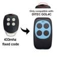 Autotallin kaukosäädin, DIEC BIXLLTBIXLshrimp GOL4 BIXLG4 Rolling Code -portin avaimenperä 433MHz & GOL4C Partners Code - Ditec kiinteä