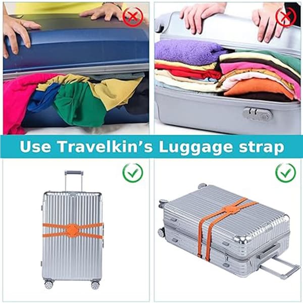 Elastiske stropper for bagasje, elastiske stropper for kofferter og reisevesker