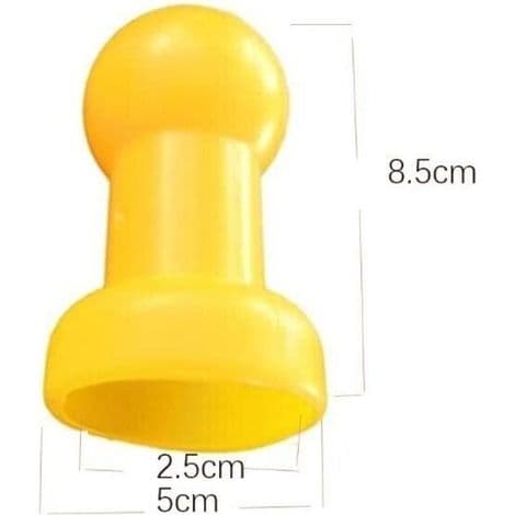 12 x studsskydd stolpskydd studstillbehör 8x5cm gul -