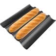 Baguettebrødform, 4 spor Baguetteform Stekebrett