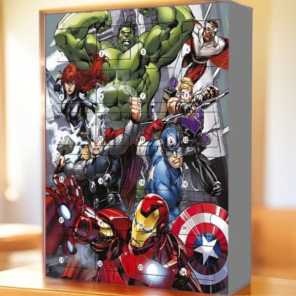 Julekalender 24-dagers nedtelling for Avengers Marvel Julekalenderboks