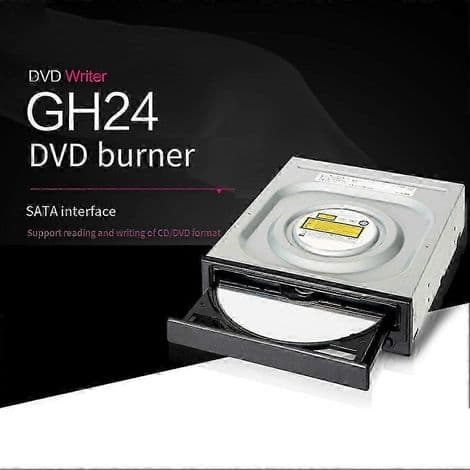 Intern 3,5-tommer optisk drev til stationære pc'er (DVD/CD), kompatibel med Windows XP, 7, 8 og 10, SATA-interface