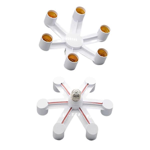E27 Til E27 LED Pære Lampeholder 2 I 1/3 I 1/4 I 1/5 I 1 E27 Sokkel