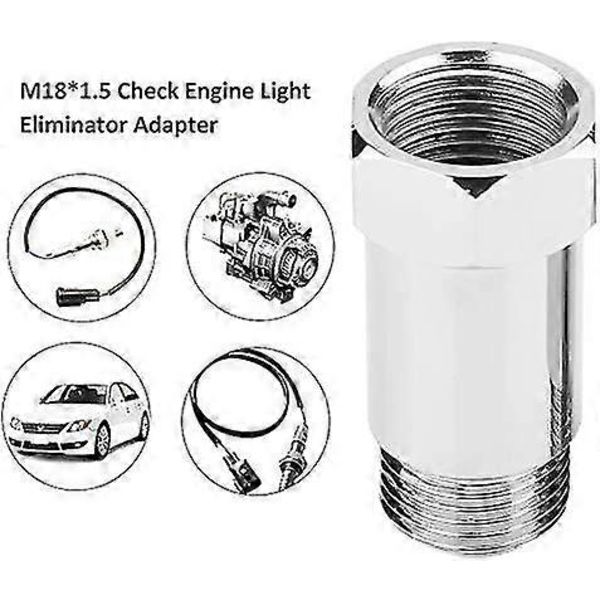 Automotive Syresensor Packningsadapter Syresensor Packningsförlängare Adapter (silver) (2st)